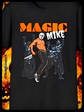 🆕️LAST ONE🩸MICHAEL MYERS "MAGIC MIKE" HORROR ICONIC GRAPHIC T'SHIRT